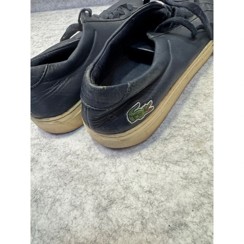 Lacoste Blue Leather sneaker skate streetware Woman's Size 9.5 shoe